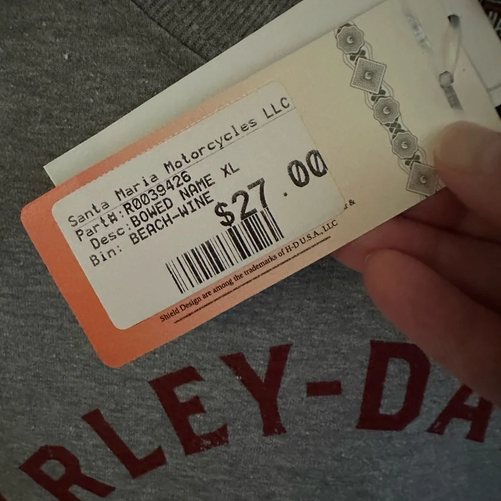 Harley-Davidson Gray and Red Motorcycle Tee - Picture 3 of 3